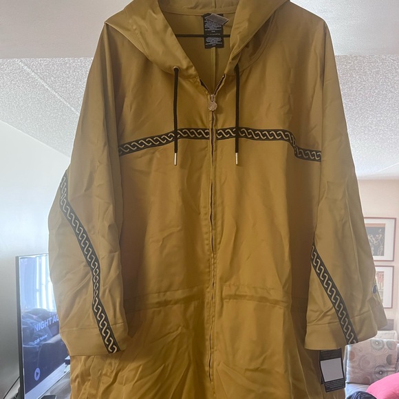 CHAMPION X MUHAMMAD ALI Golden Yellow Boxer Robe Hoodie- Men's 2XL